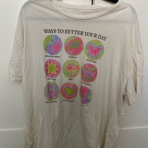 Princess Polly Oversized "Ways to Better Your Day" T-Shirt